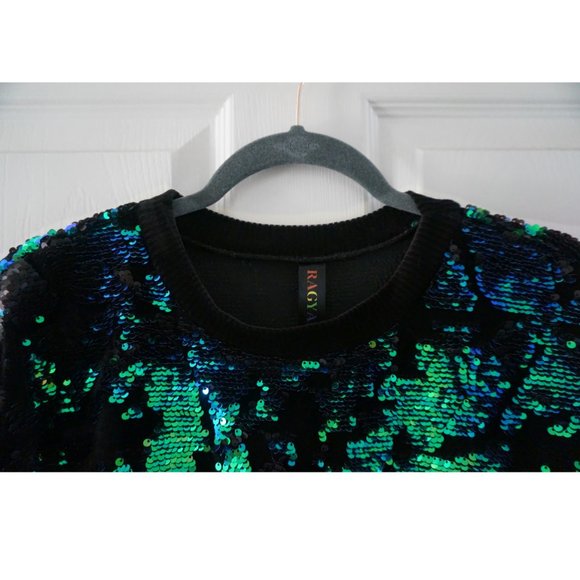 Ragyard Sequin Velvet T-shirt Dress - Picture 4 of 14